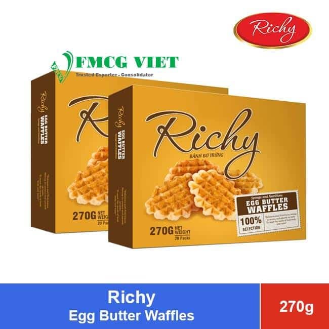 Richy Egg Butter Waffles 270g x 16 Boxes wholesale product