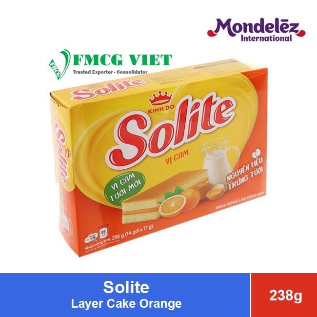 Solite Layer Cake Orange 238g x 12 Boxes wholesale product