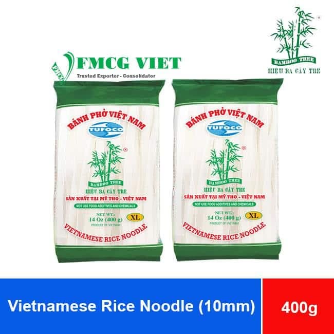Bamboo Tree Hieu Ba Cay Tre Vietnamese Rice Noodle (size 10mm) 400g x 30 Bags (Bánh Phở Việt Nam) wholesale product