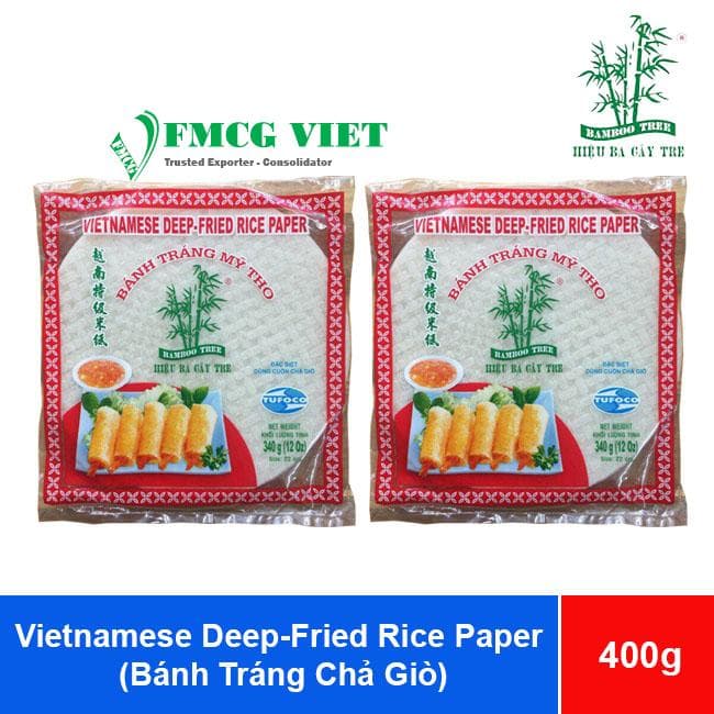 Bamboo Tree Hieu Ba Cay Tre Vietnamese Deep-Fried Rice Paper 500g x 30 Bags (Bánh Tráng Chả Giò) wholesale product