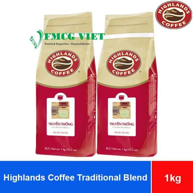 Highlands Coffee Traditional Blend 1kg x15 Bags wholesale product