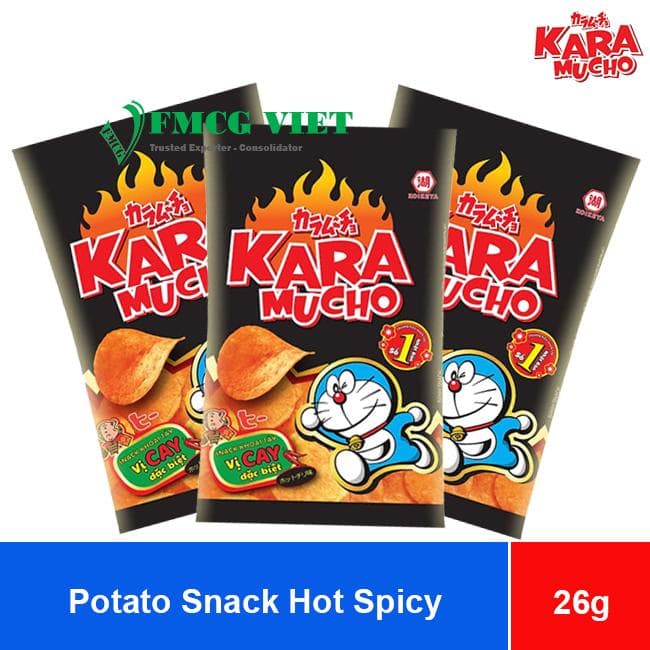Koikeya Karamucho Potato Snack Hot Spicy 26g x 120 Bags wholesale product