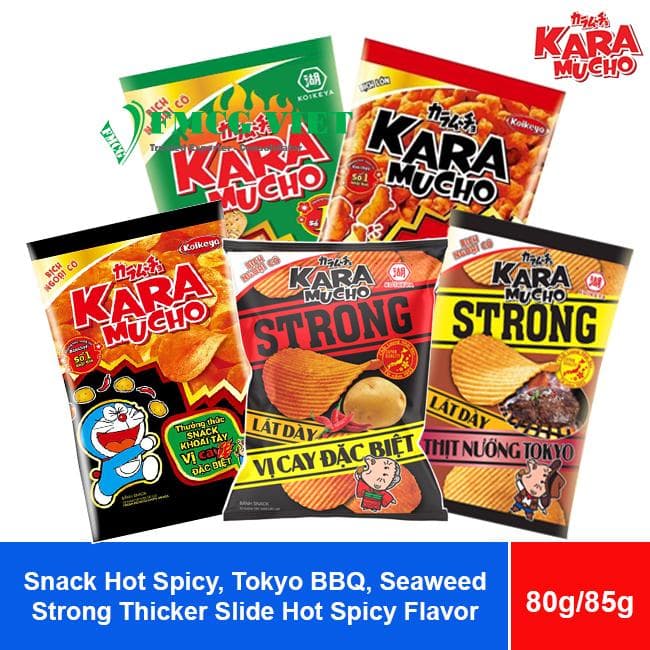 Koikeya Karamucho Corn Snack And Potato Snack With Five Flavor 80g/85g x 40 Bags wholesale product