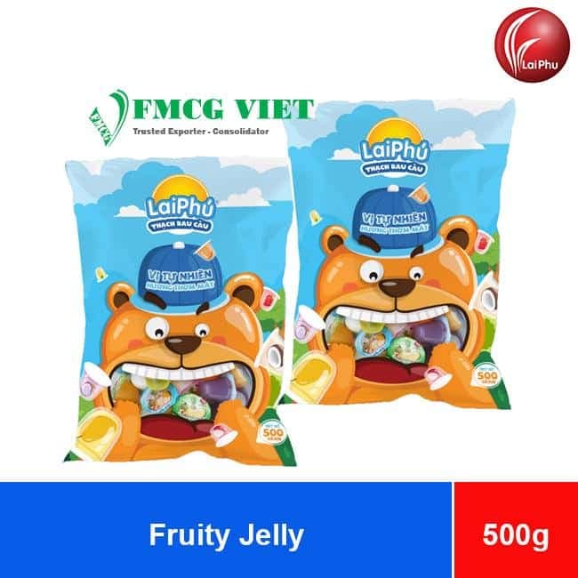 Lai Phu Fruity Jelly 500g x 20 Bags wholesale product