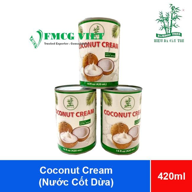 Hieu Ba Cay Tre Coconut Cream 420ml x 24 Cans (Nước Cốt Dừa Hiệu Ba Cây Tre) wholesale product