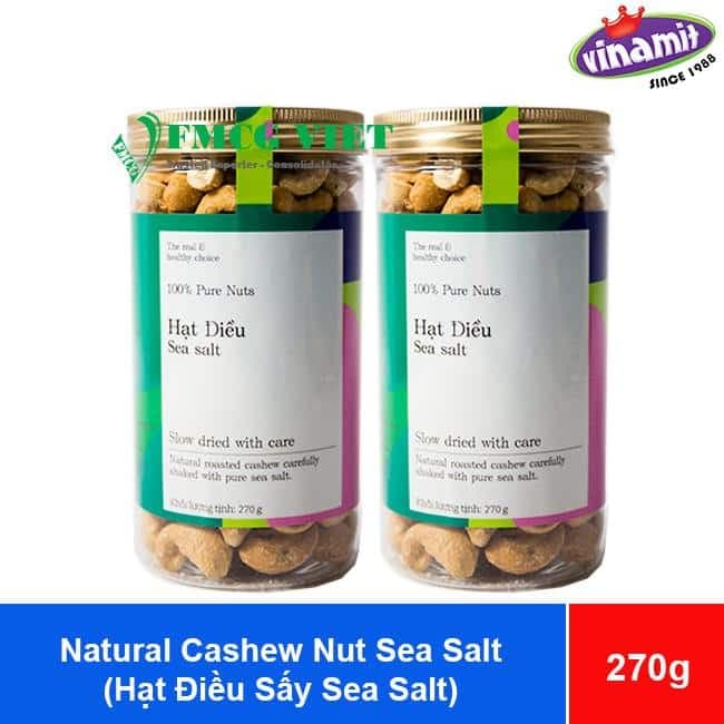 Vinamit Natural Cashew Nut Sea Salt 270g x 30 Jars wholesale product