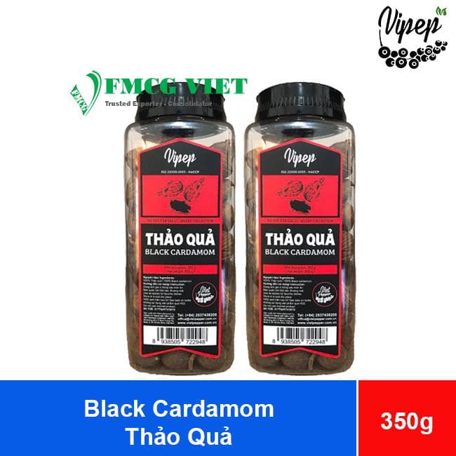 Vipep Black Cardamom 350g x 16 Jars (Thảo Quả) wholesale product