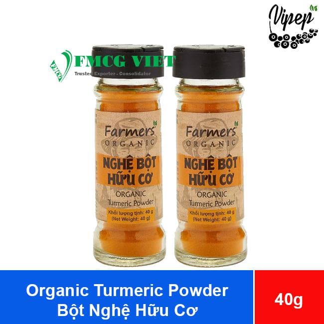 Vipep Farmers Organic Turmeric Powder 40g x 6 Jars (Bột Nghệ Hữu Cơ) wholesale product