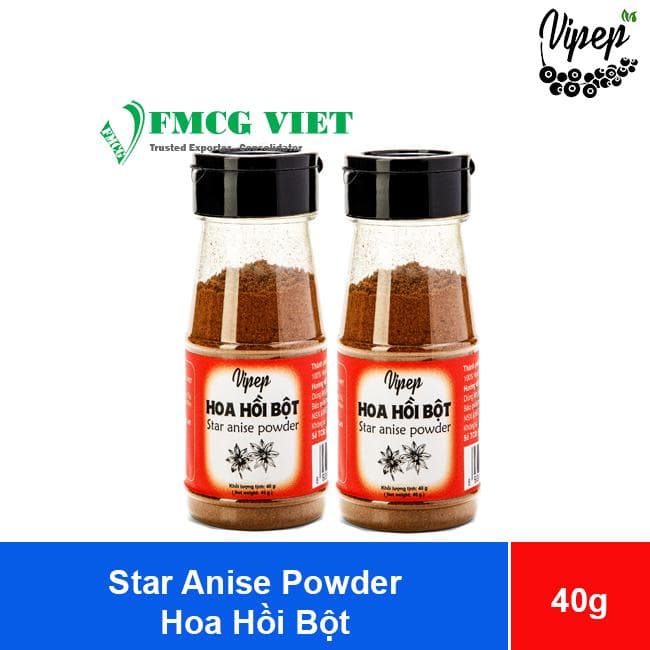 Vipep Star Anise Powder 40g x 24 Jars (Hoa Hồi Bột) wholesale product