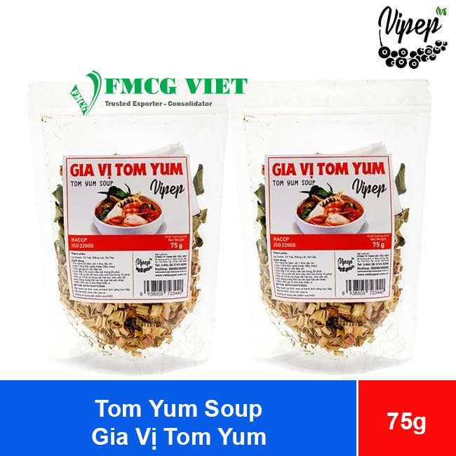 Vipep Tom Yum Soup Seasoning 75g x 10 Bags (Gia Vị Tom Yum) wholesale product