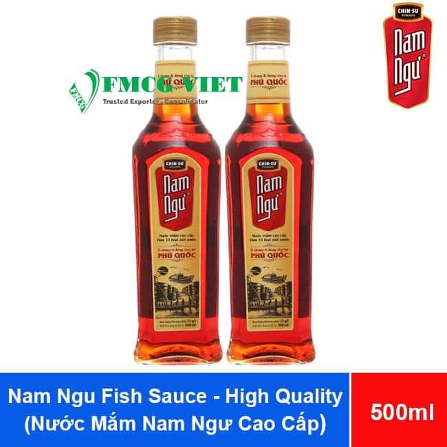 Nam Ngu Fish Sauce – High Quality 500ml x24 Glass Bottles (Nước Mắm Nam Ngư Chai Thủy Tinh Cao Cấp) wholesale product