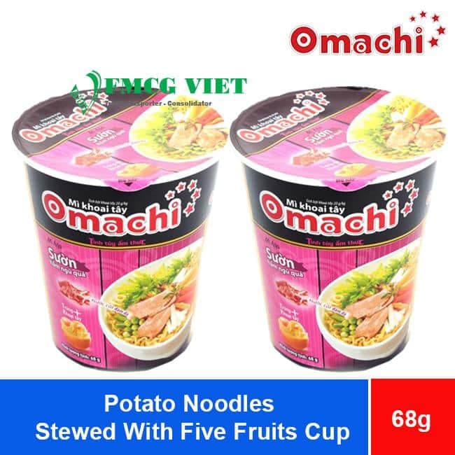 Omachi Potato Noodles Stewed With Five Fruits 68g x24 Cups wholesale product
