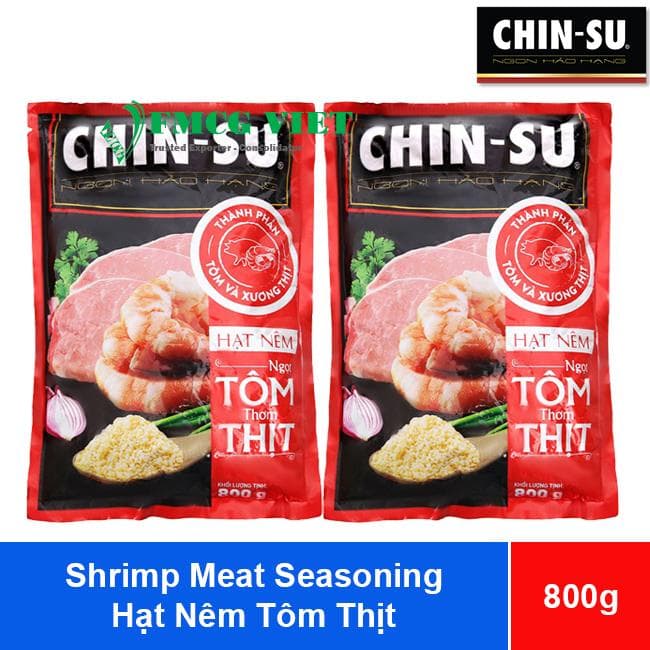 Chinsu Shrimp Meat Seasoning 800g x8 Bags (Hạt Nêm Tôm Thịt Chinsu) wholesale product