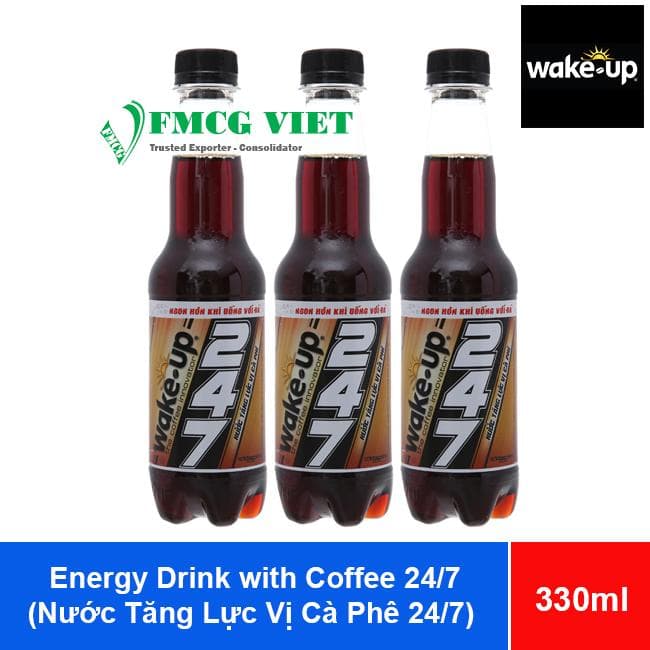 Wake Up Energy Drink With Coffee 24/7 330ml x24 (Nước Tăng Lực Vị Cà Phê) wholesale product