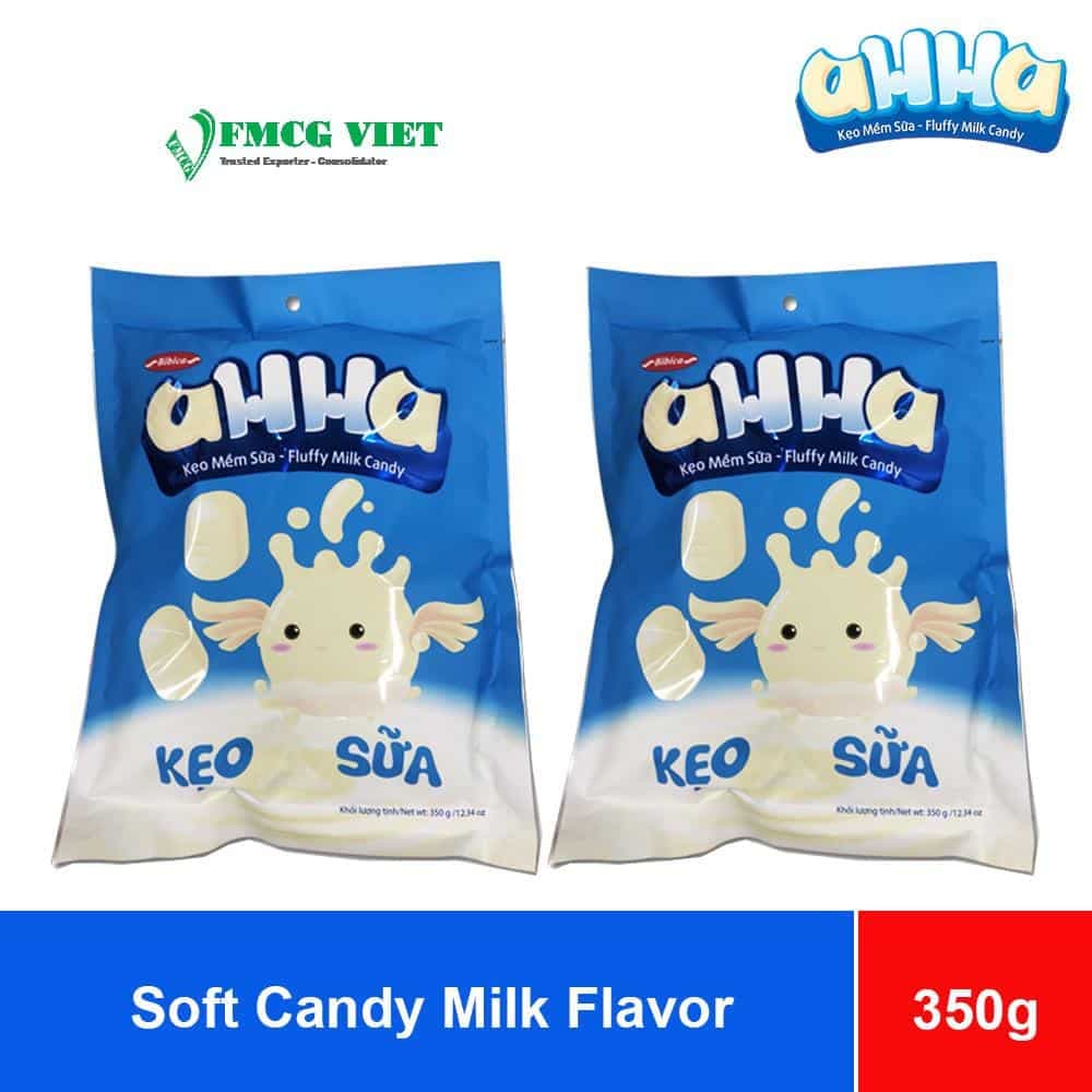 Bibica Ahha Soft Candy Milk Flavor 350g x 16 Bags wholesale product