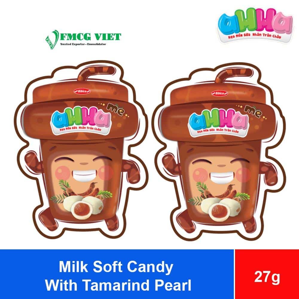 Bibica Ahha Milk Soft Candy With Tamarind Pearl 27g x 160 Bags wholesale product