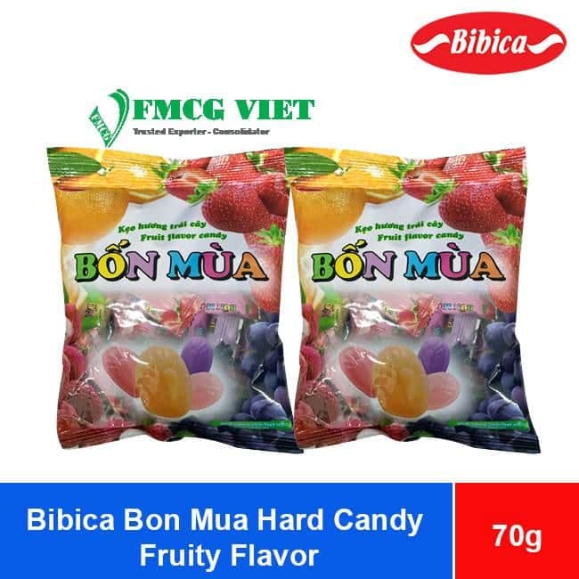Bibica Bon Mua Hard Candy Fruity Flavor 70g x 80 Bags wholesale product
