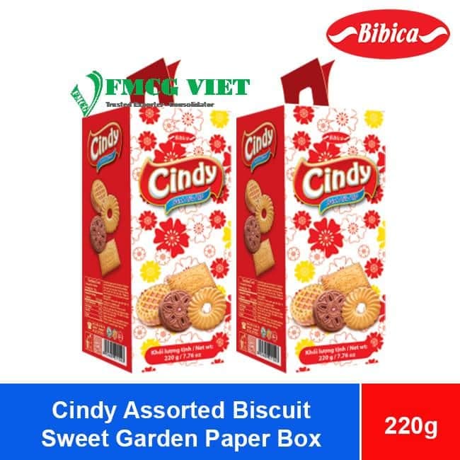 Bibica Cindy Assorted Biscuit Sweet Garden 220g x 20 Paper Boxes wholesale product