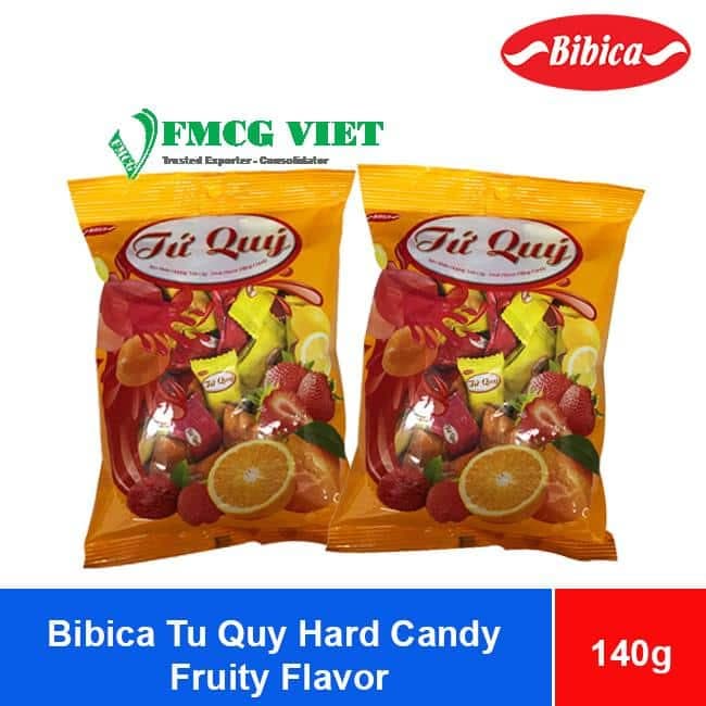 Bibica Tu Quy Hard Candy Fruity Flavor 140g x 50 Bags wholesale product