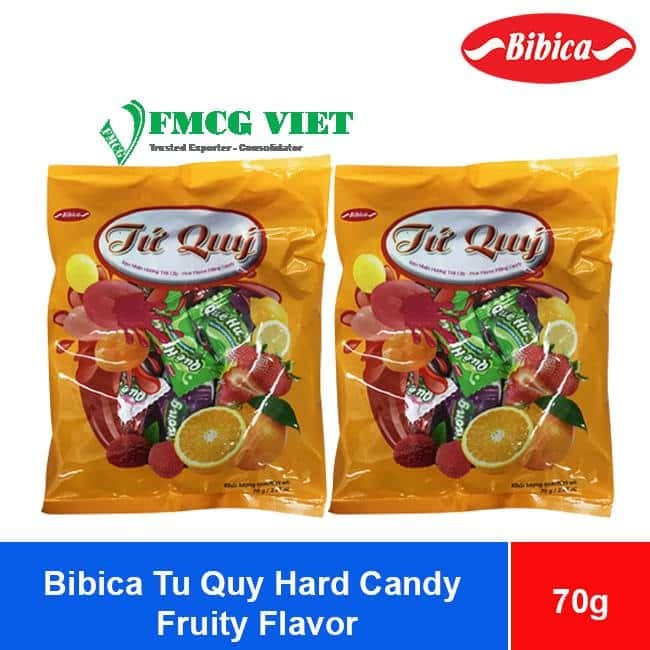 Bibica Tu Quy Hard Candy Fruity Flavor 70g x 80 Bags wholesale product