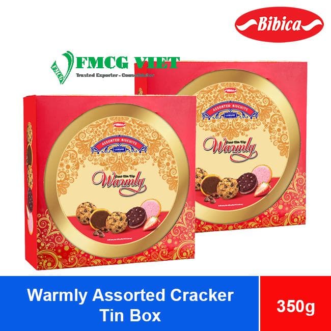 Bibica Warmly Assorted Cracker 350g x 10 Tin Boxes wholesale product
