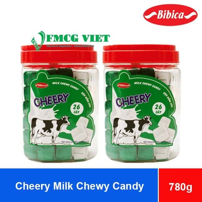 Bibica Cheery Milk Chewy Candy 780g x 12 Jars wholesale product