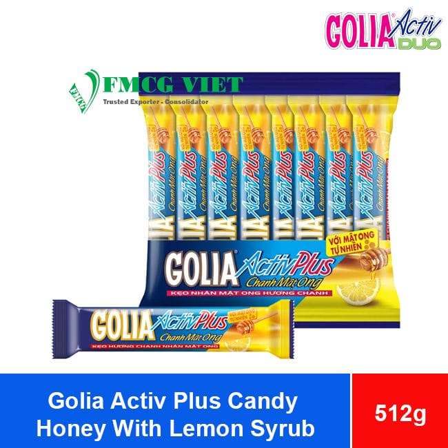 Golia Activ Plus Honey With Lemon Syrub Candy 512g x 24 Bags wholesale product