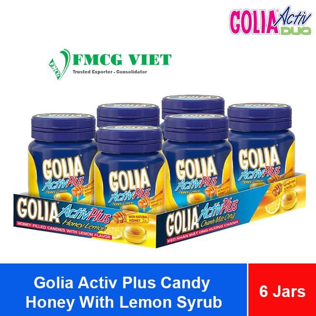 Wholesale Golia Hard Candy Lemon with Honey 90g x 6 Jars x 12 Boxes wholesale product