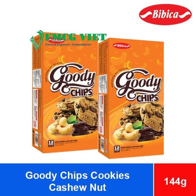 Bibica Goody Chips Cashew Nut Cookies 144g x 20 Boxes wholesale product