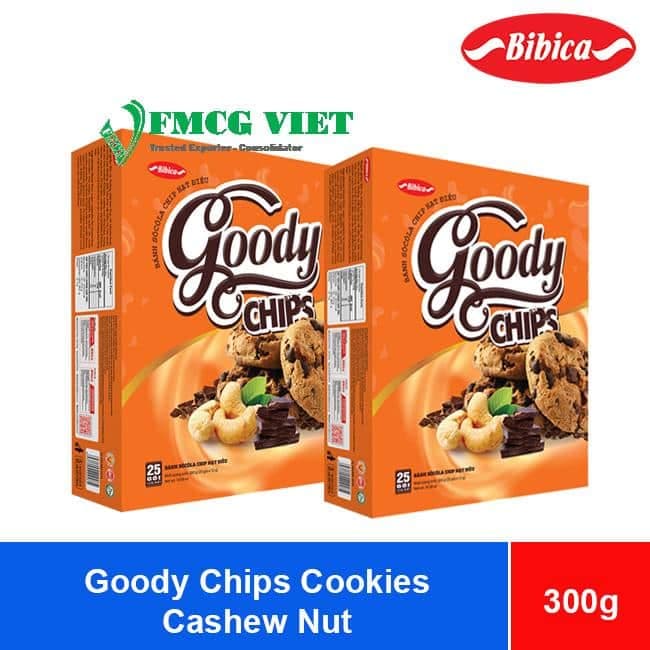 Bibica Goody Chips Cashew Nut Cookies 300g x 10 Boxes wholesale product