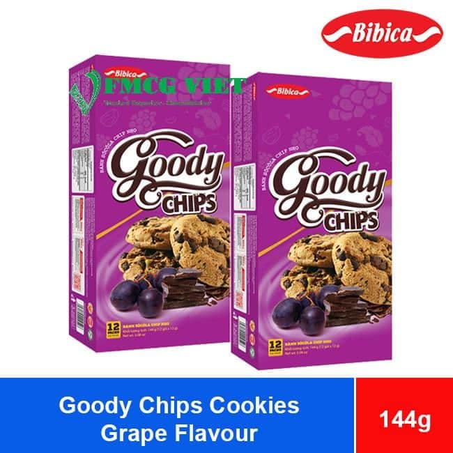 Bibica Goody Chips Grape Flavour Cookies 144g x 20 Boxes wholesale product