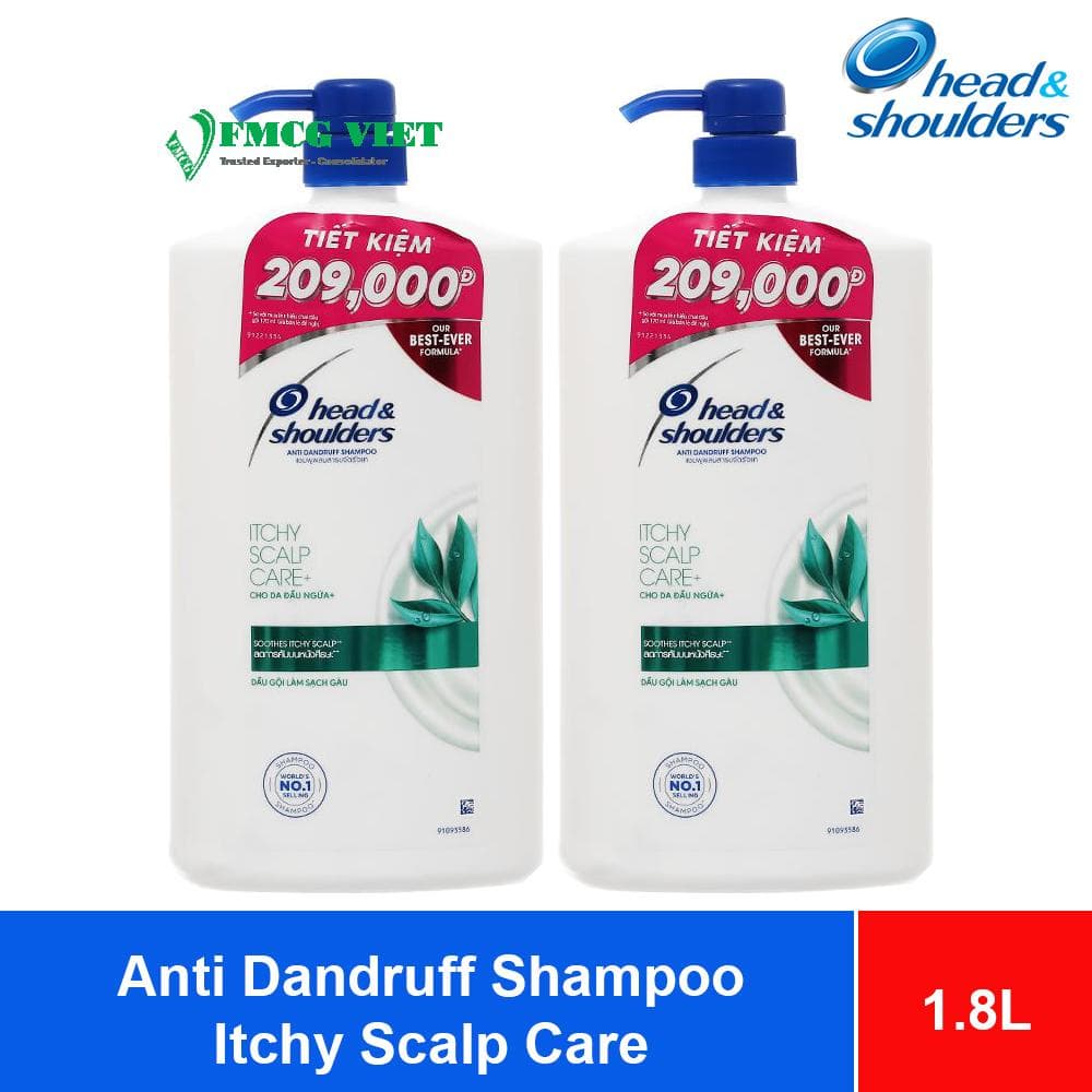 Head & Shoulders Anti Dandruff Shampoo Itchy Scalp Care 1.8L x 6 Bottles wholesale product