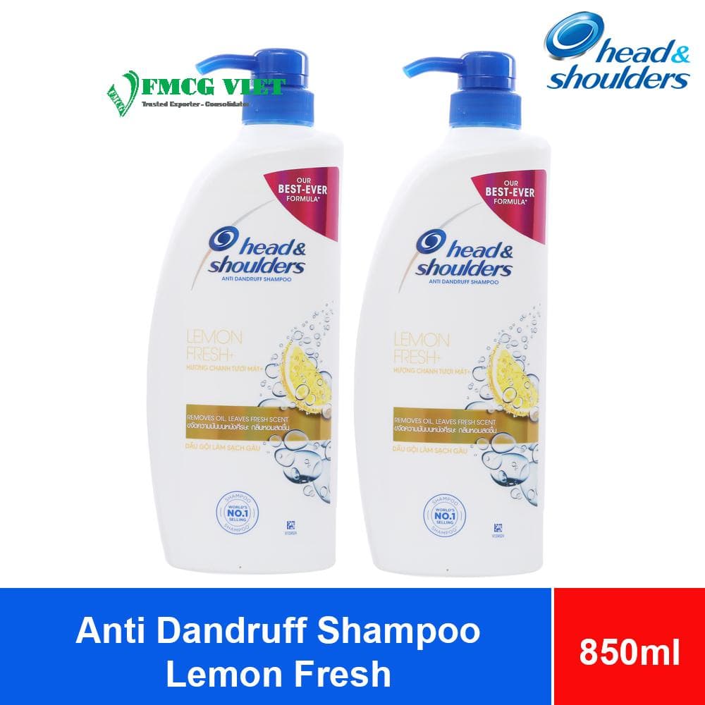 Head & Shoulders Anti Dandruff Shampoo Lemon Fresh 850ml x 6 Bottles wholesale product