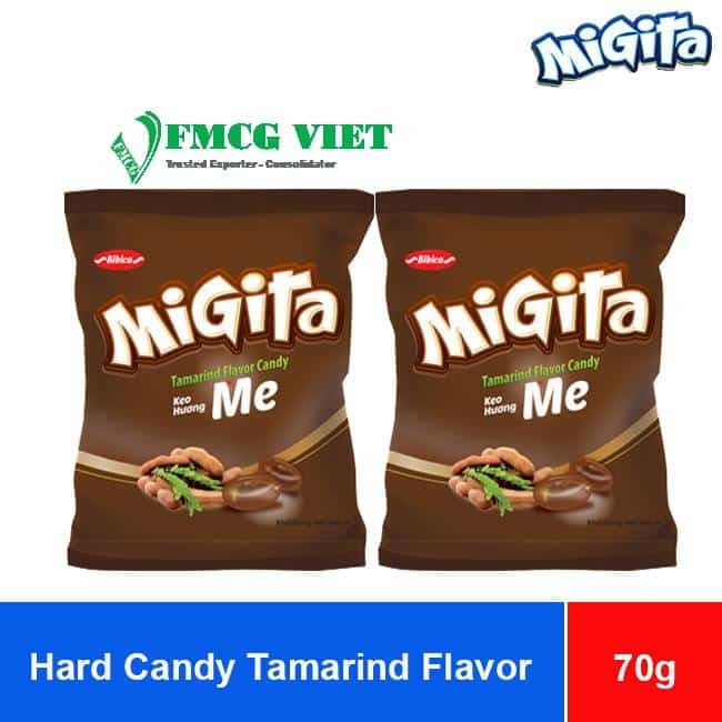 Bibica Migita Hard Candy Tamarind Flavor 70g x 80 Bags wholesale product