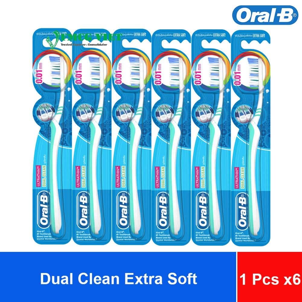 Oral-B Toothbrush Dual Clean Extra Soft – Pack of 1 x6 Sheets x16 wholesale product