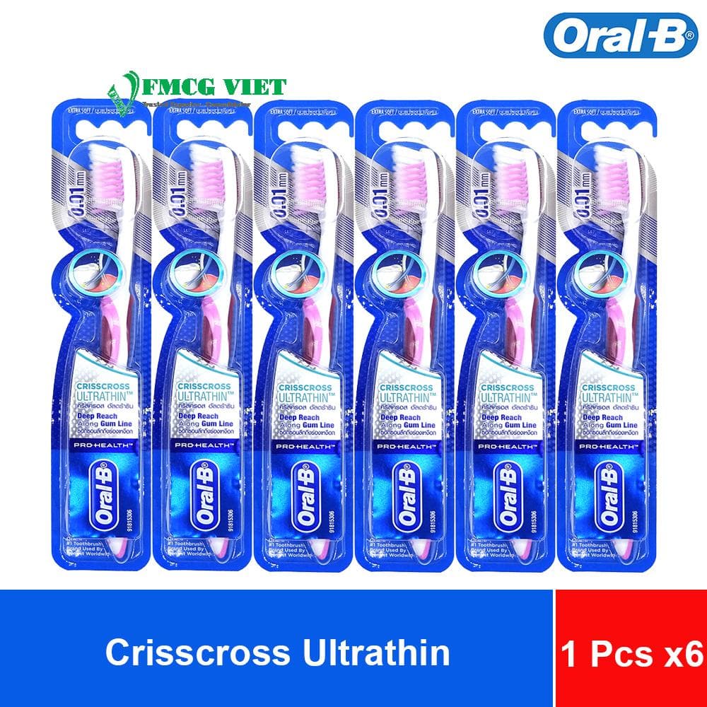 Oral-B Toothbrush CrissCross Ultrathin – Pack of 1 x6 Sheets x16 wholesale product