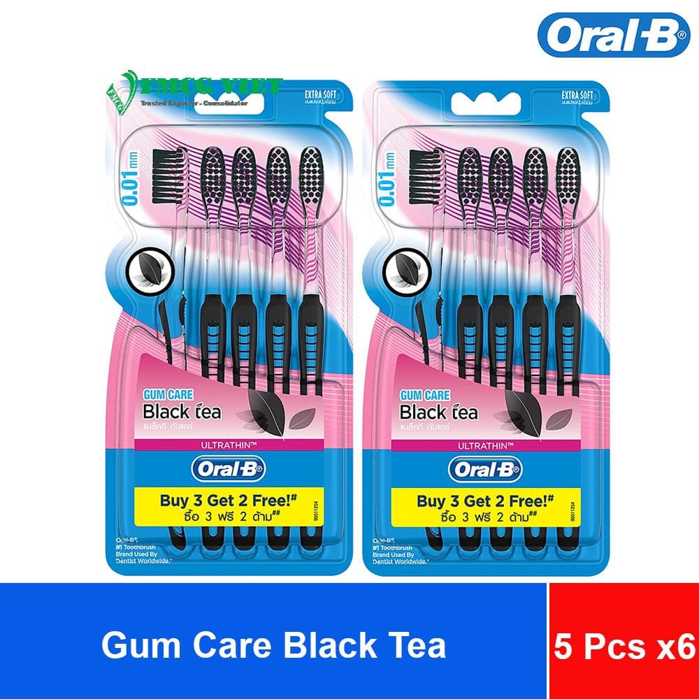 Oral-B Toothbrush Gum Care Black Tea (Buy 3 Get 2 Free) – Pack of 5 x6 Sheets x16 wholesale product