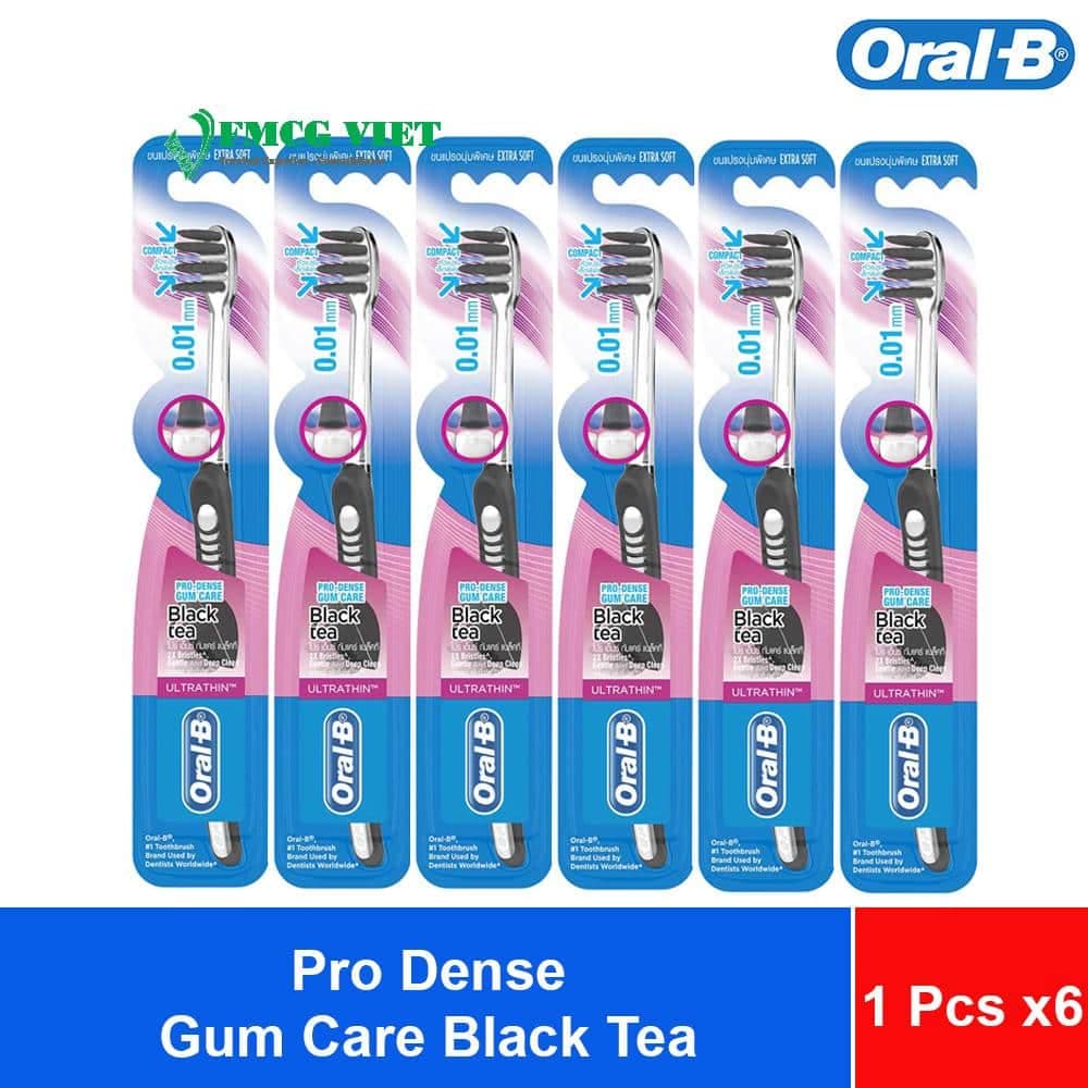 Oral-B Toothbrush Pro Dense Gum Care Black Tea – Pack of 1 x6 x16 wholesale product