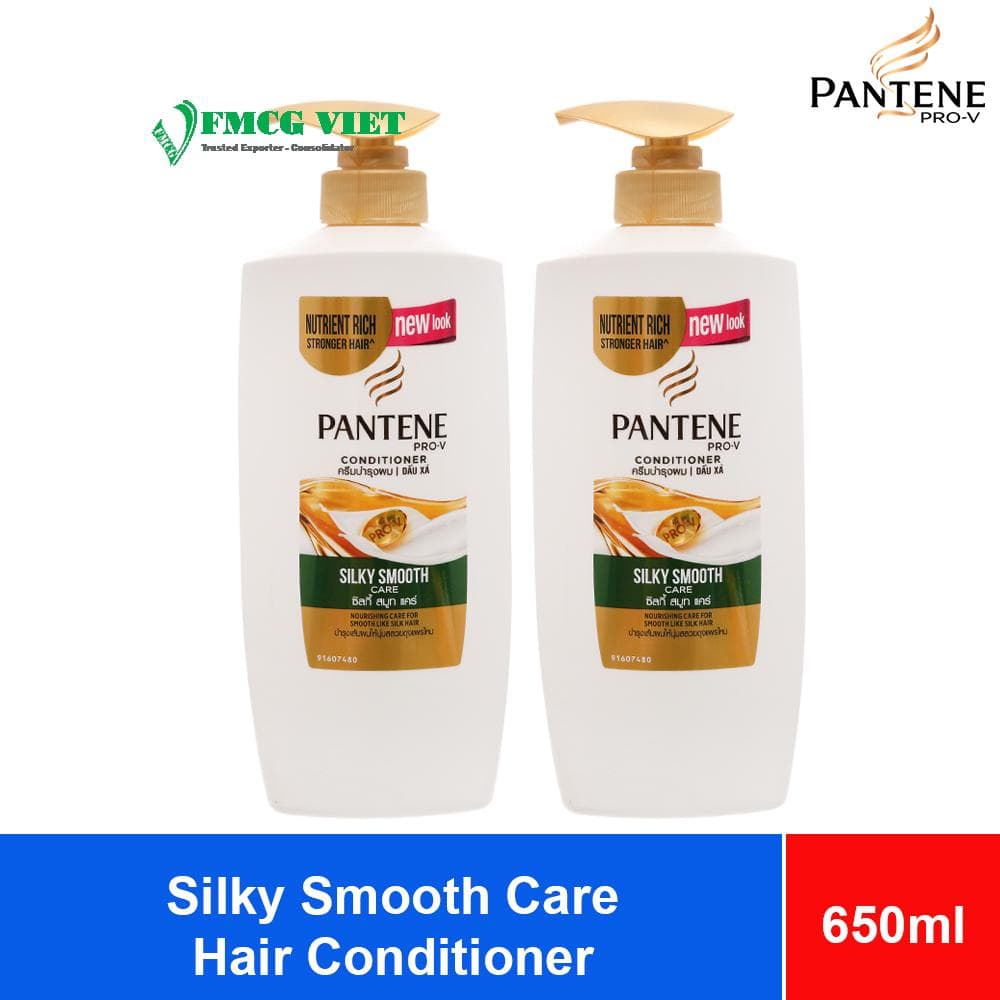 Pantene Hair Conditioner Silky Smooth Care 650ml x 6 Bottles wholesale product