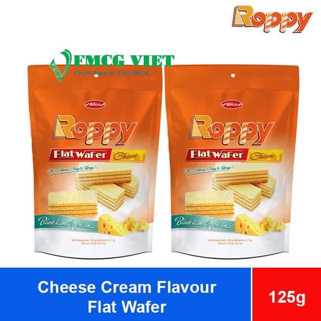 Bibica Roppy Cheese Cream Flavor Flat Wafer 125g x 30 Bags wholesale product