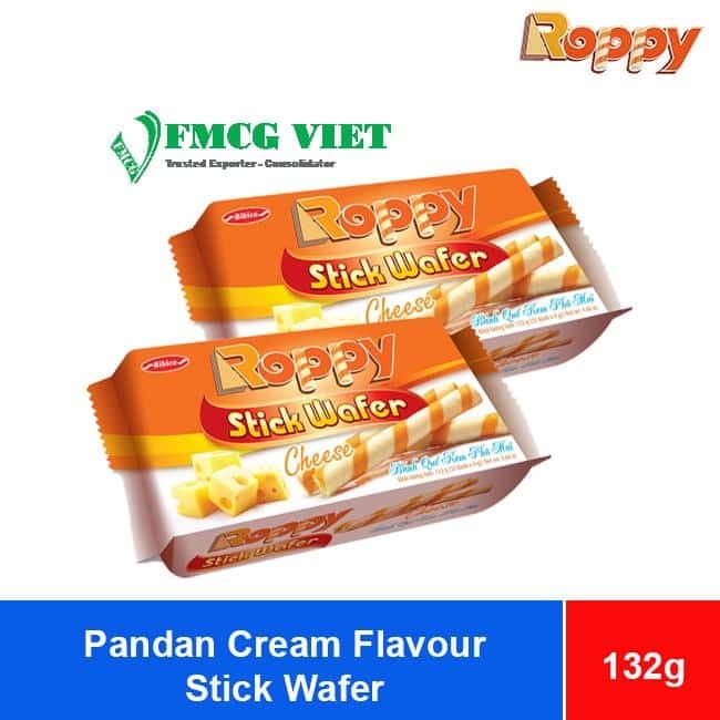 Bibica Roppy Cheese Cream Flavor Stick Wafer 132g x 40 Bags wholesale product