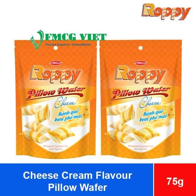 Bibica Roppy Cheese Cream Flavor Pillow Wafer 75g x 40 Bags wholesale product
