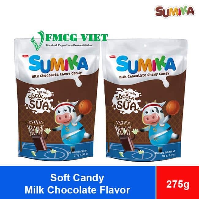 Bibica Sumika Soft Candy Milk Chocolate Flavor 275g x 24 Bags wholesale product