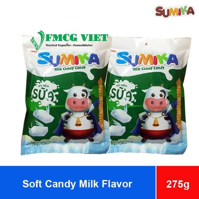 Bibica Sumika Soft Candy Milk Flavor 275g x 24 Bags wholesale product