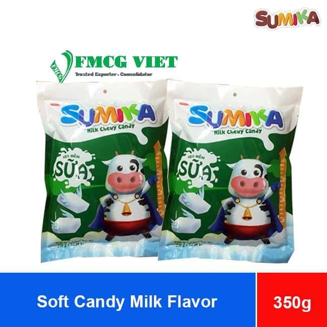 Bibica Sumika Soft Candy Milk Flavor 350g x 20 Bags wholesale product