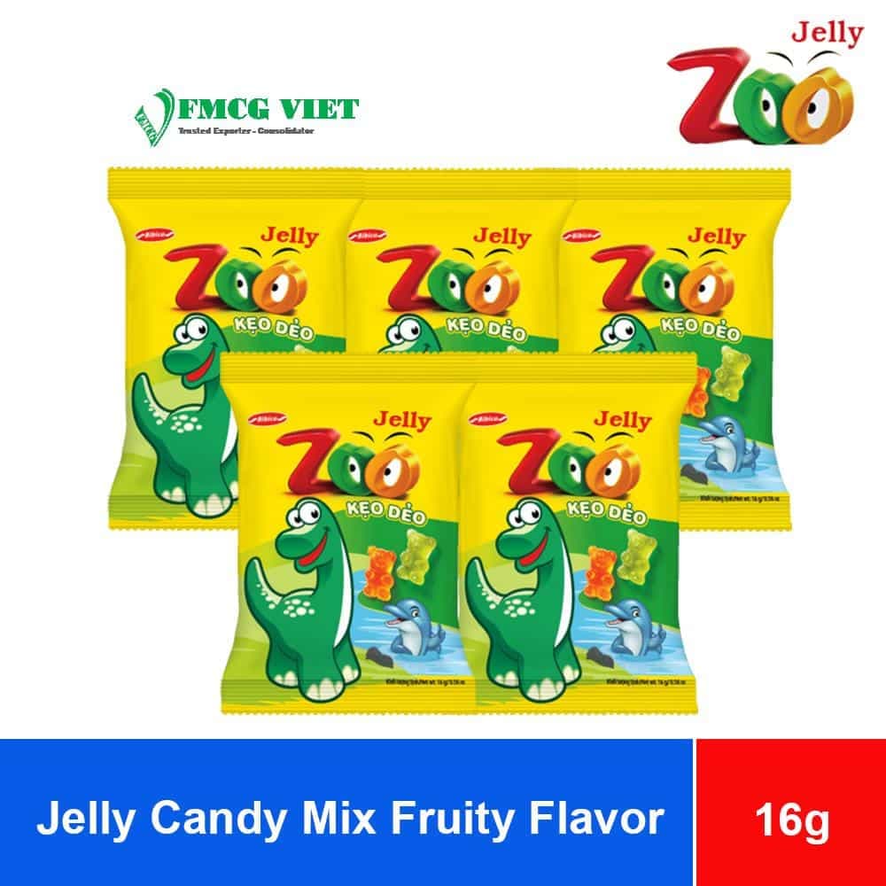 Bibica Zoo Mix Fruity Flavor Jelly Candy 16g x 300 Bags wholesale product