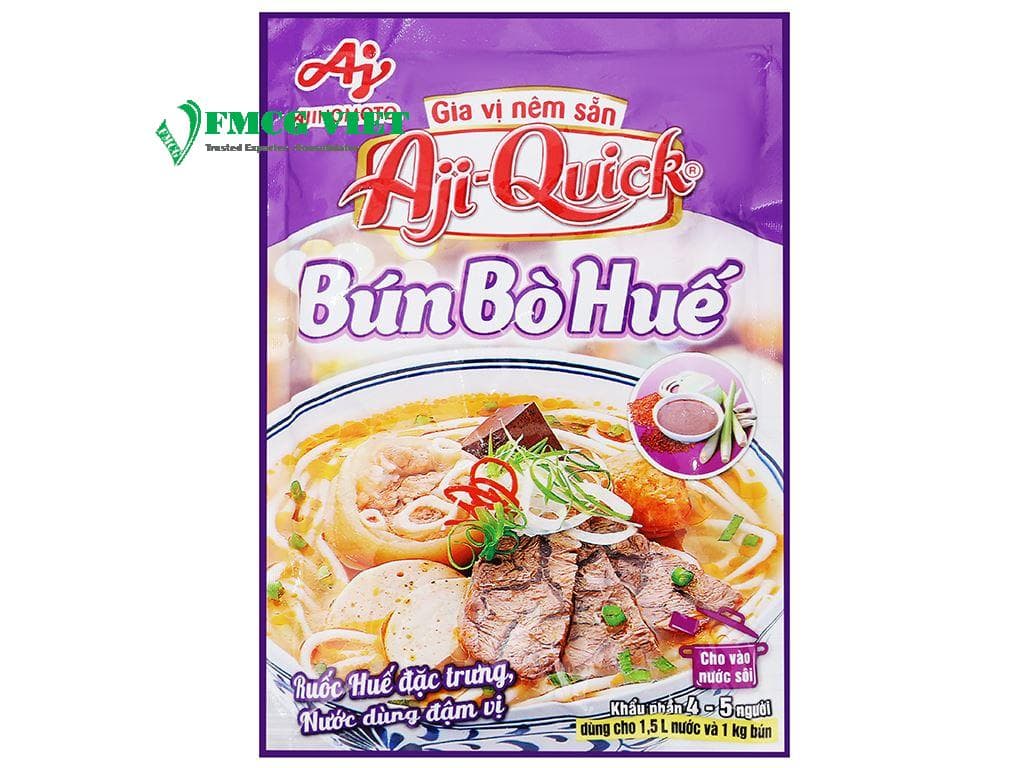 Aji-Quick Complete Seasoning Hue Beef Noodles 59g (Gia vị nấu Bún Bò Huế hoàn chỉnh Aji-Quick) wholesale product