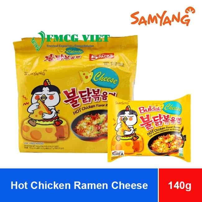 SamYang Buldak Hot Chicken Ramen Cheese Noodles 140g x 40 Bags wholesale product