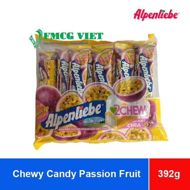Alpenliebe Passion Fruit Candy 2Chew Chewy 392g x 24 Bags wholesale product