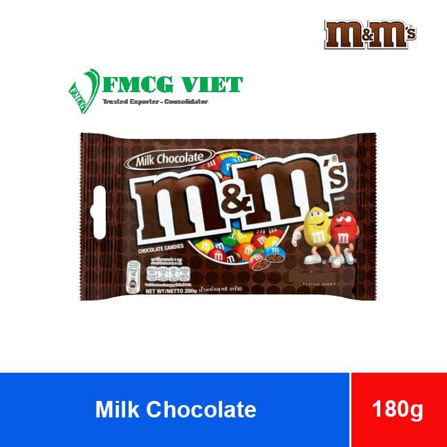 M&M Milk Chocolate 24 packs x 180g wholesale product